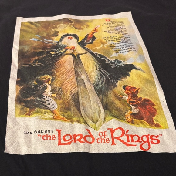 Black Lord of the Rings Graphic T-Shirt - Picture 2 of 3